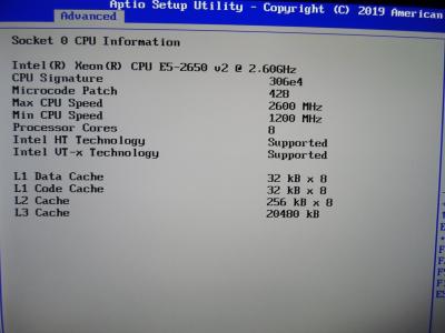 Процессор Intel Xeon E5 2650 V2