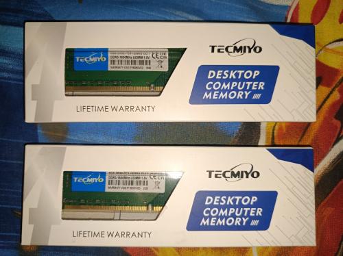 TECMIYO Оперативная память DDR3 16GB (2x8GB) 1600MHz
