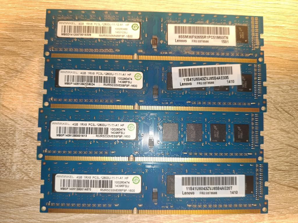 Оперативная память DDR3 4Gb * 4
