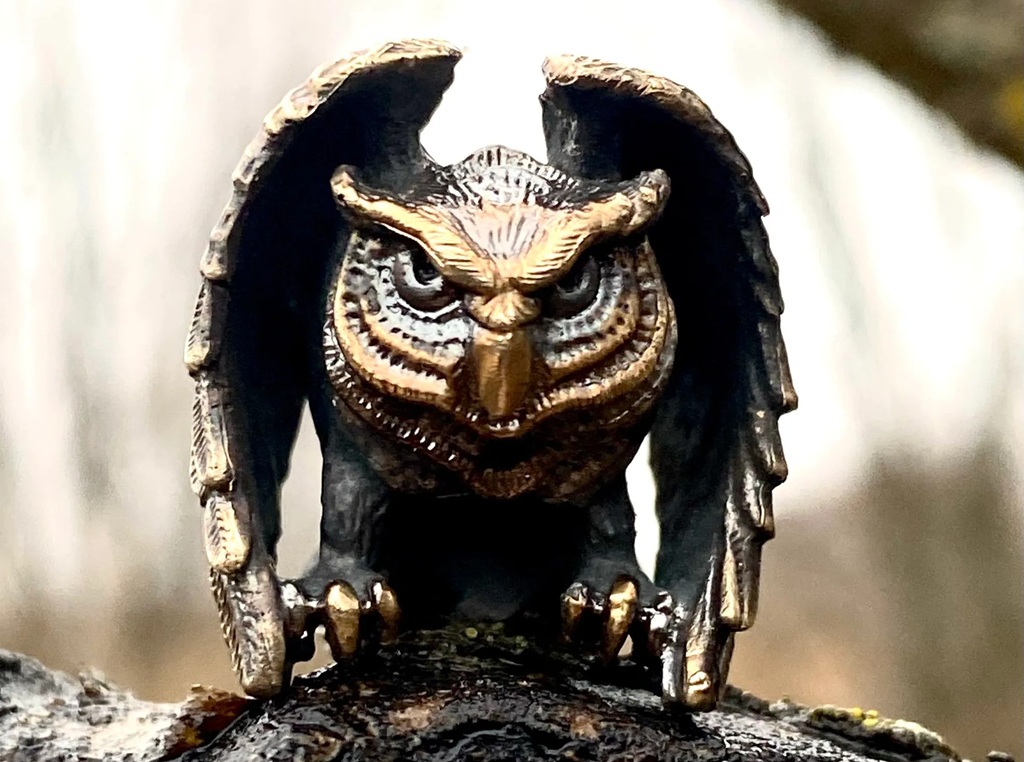 Бусина для темляка: Сова