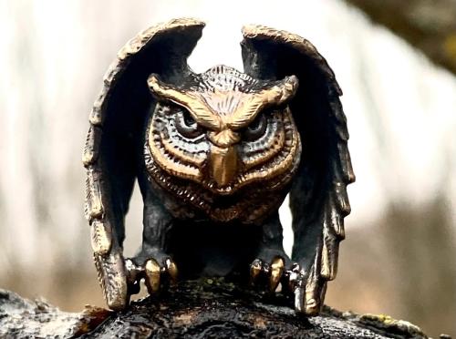 Бусина для темляка: Сова